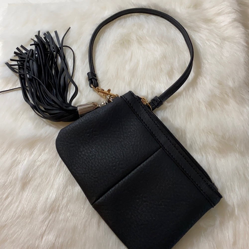 Black Tassel Wristlet - Picture 1 of 9
